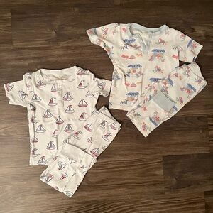Beaufort Bonnet Company Size 5T Pajamas Birthday and Sailboat Prints